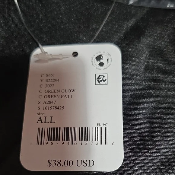 FP Movement Free People Quilted Puffer Pouch Green Glow Green Makeup Bag NEW - Picture 5 of 5